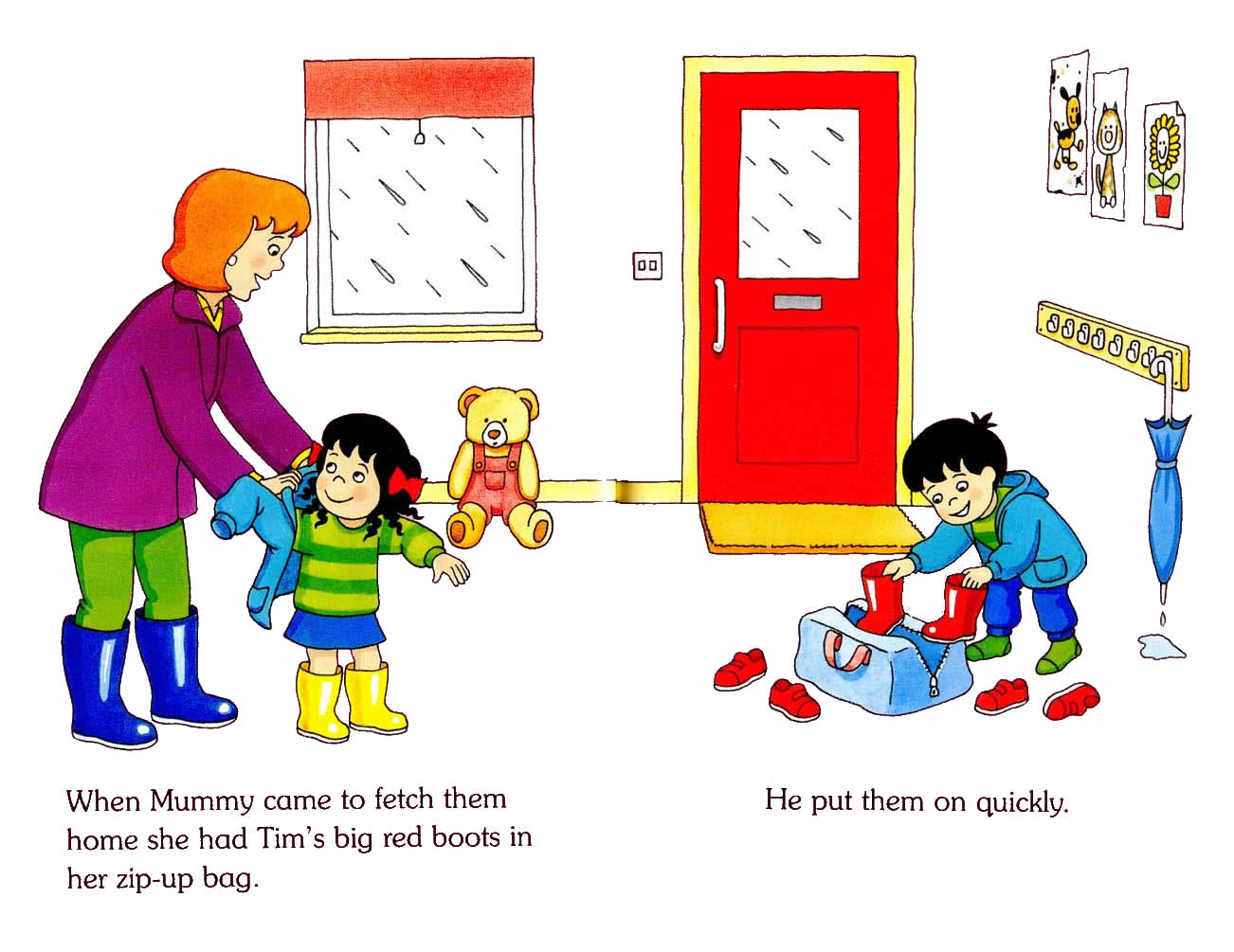 Ladybird - Topsy Tim Books - Red Boots Yellow Boots (10),绘本,绘本故事,绘本阅读,故事书,童书,图画书,课外阅读